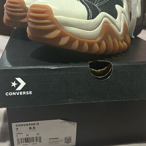 Converse Black and White Sneakers with Organic Sole